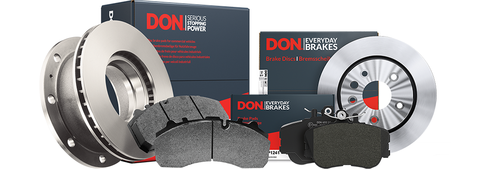 brake pads and discs for commercial vehicles and passenger cars